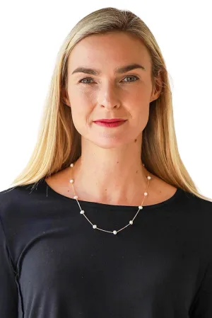 Archer House Dainty Genuine Pearl Adjustable Necklace 114