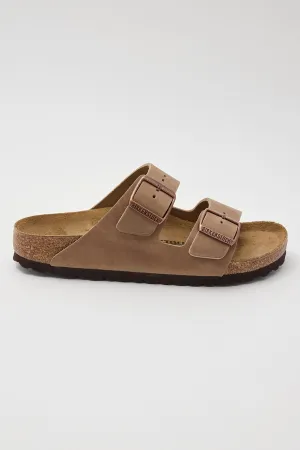 Birkenstock Womens Arizona NU Oiled Narrow Tobacco Brown