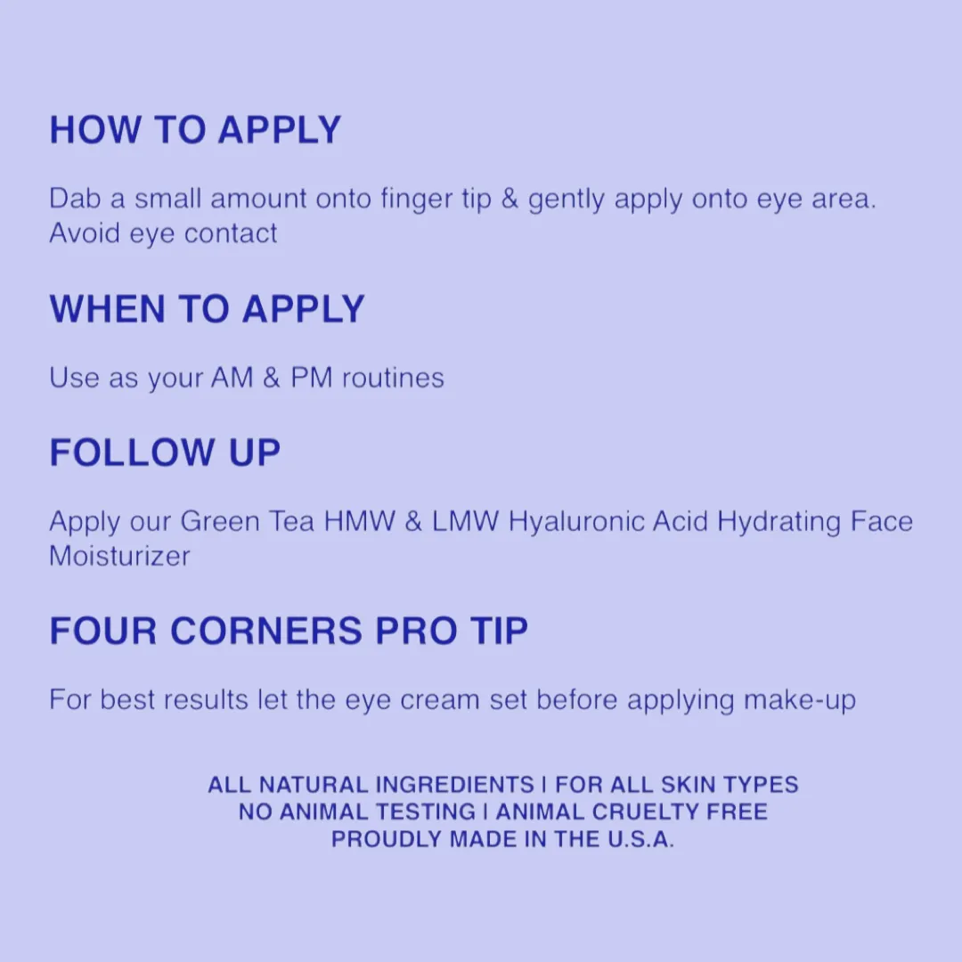 Brightening Eye Cream with Vitamin C, Niacinamide (Vitamin B3), Collagen & Jojoba Oil