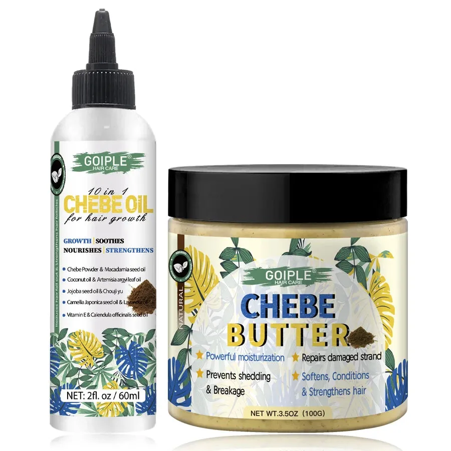 Chebe Hair Growth Oil Chebe Powder Anti Loss Break Hair Strengthen Moisturize Conditioner Butter Repair Damage Care Treatment