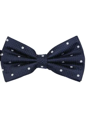 DCLIC Classic Spot Bow Tie - Navy/White
