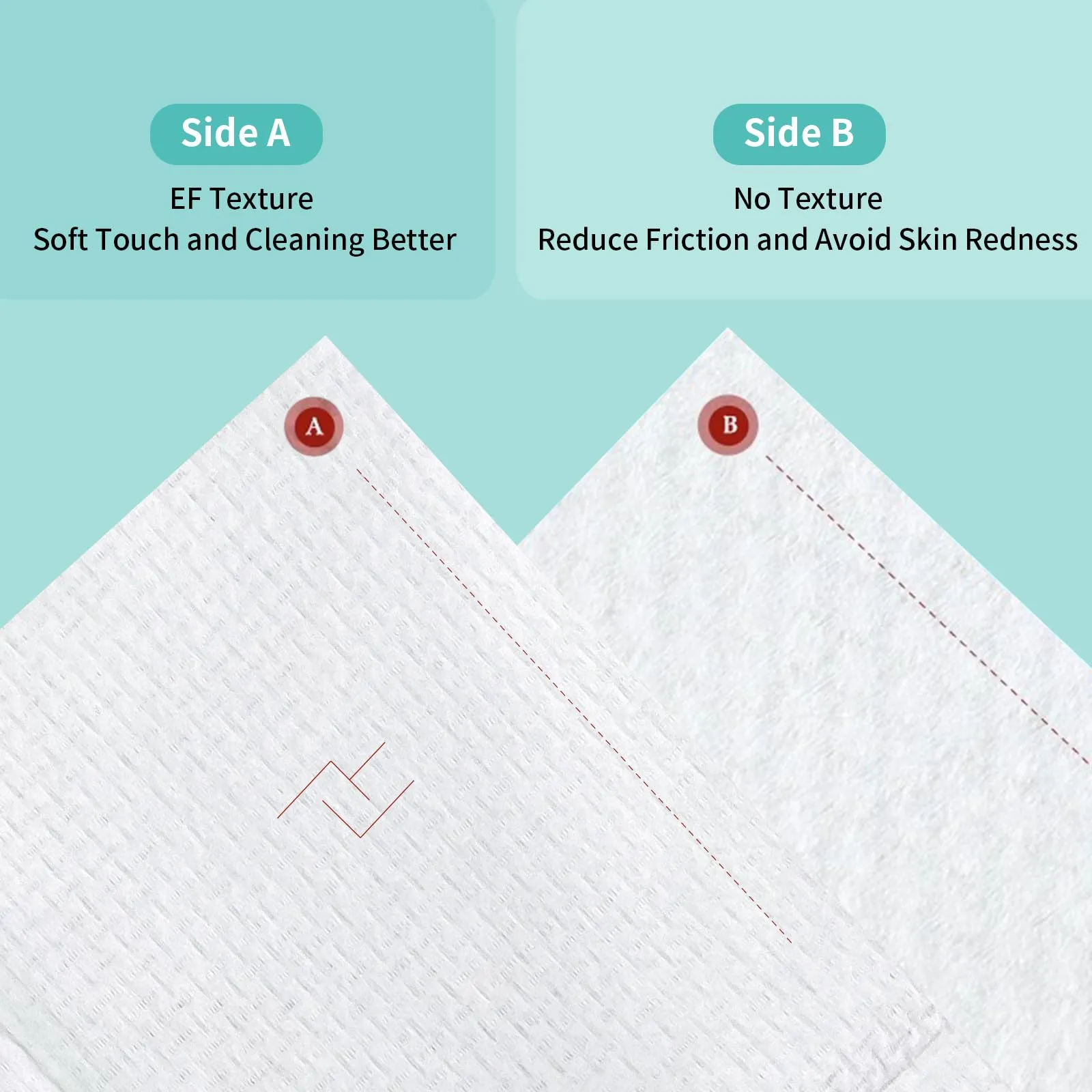 Ditoi Face Towels, 10"12" Disposable Face Towel, Face Towelettes XL, Ultra Soft Makeup Remover Dry Wipes, Thick Face Towel for Sensitive Skin, 50 Count (1 Pack)