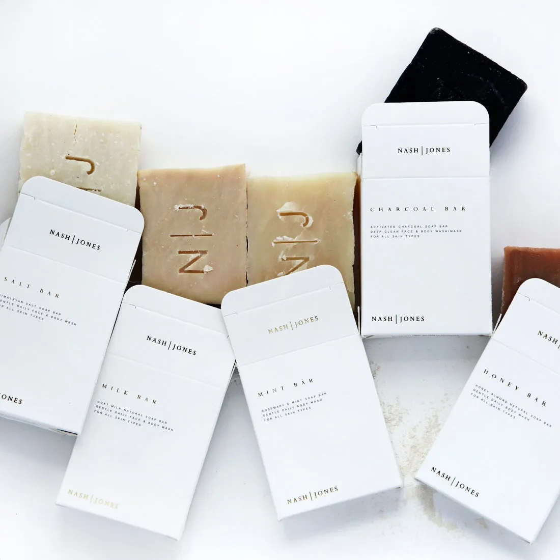 Face   Body Soap Bar - Charcoal (Activated) - Nash and Jones