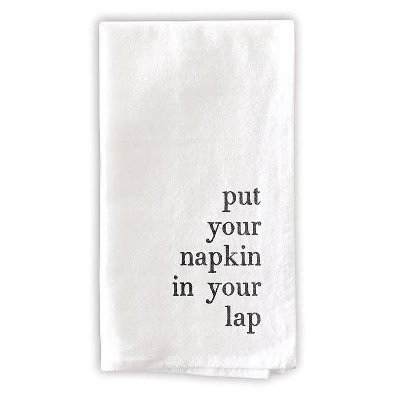 Face to Face Dinner Napkin Set - Mind Your Manners
