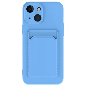 For Iphone 15 Skin Feel Card Contrast Colour Button Tpu Phone Case