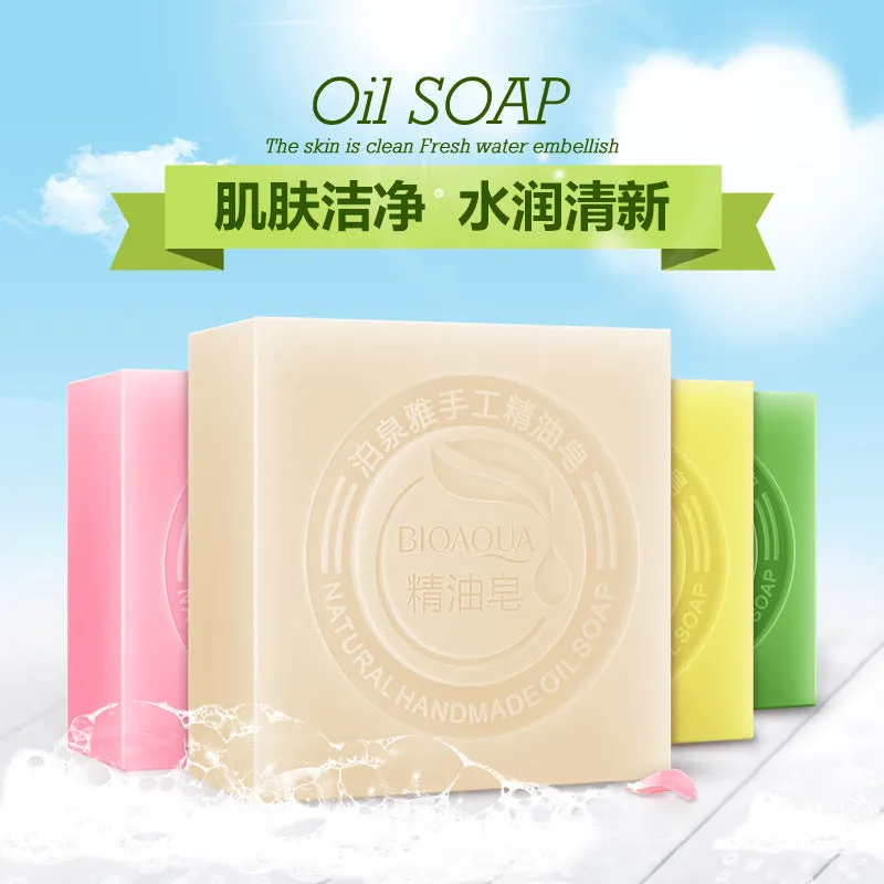 Poquanya Bamboo Charcoal Soap Goat Milk Lavender Essential Oil Soap Rainbow Soap Facial Soap Handmade Soap Wholesale